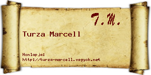 Turza Marcell névjegykártya